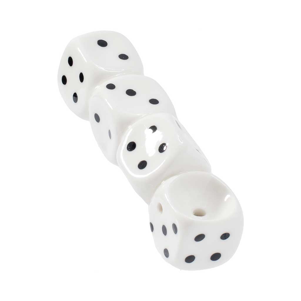Stacked Dice Ceramic Pipe