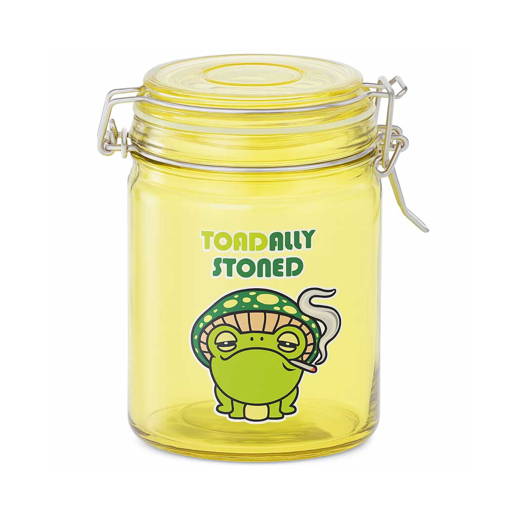 Glass Jar With Clasp
