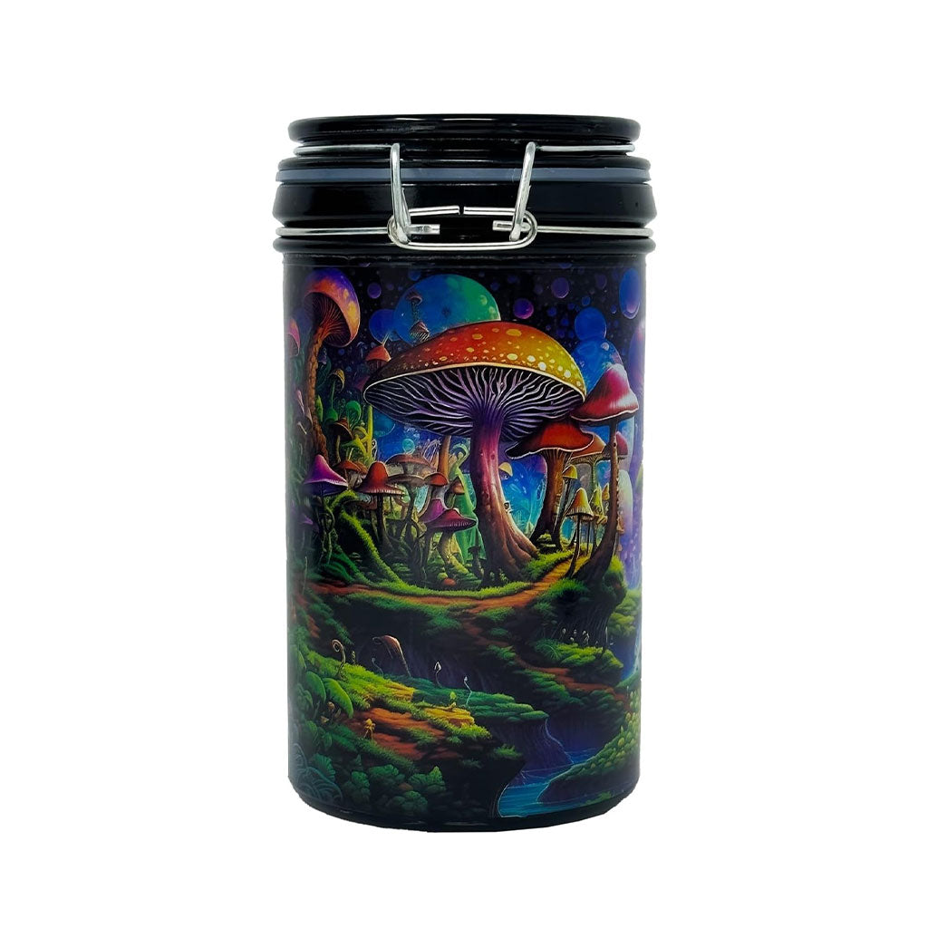 Trippy Mushroom Storage Jar