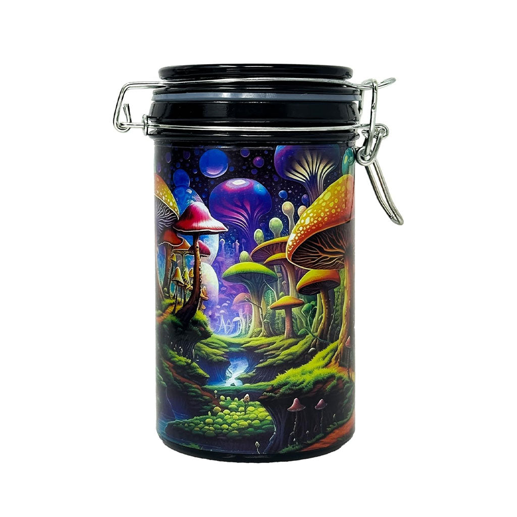 Trippy Mushroom Storage Jar
