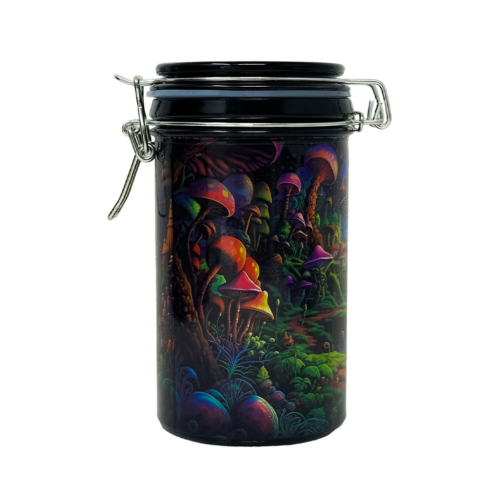 Trippy Mushroom Storage Jar