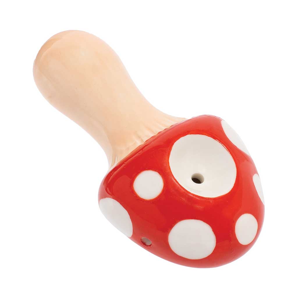 Mushroom Ceramic Pipe - Wacky Bowlz